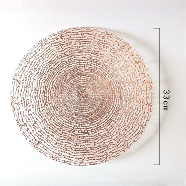 Wholesale glass charger plate PZ-004 product photo